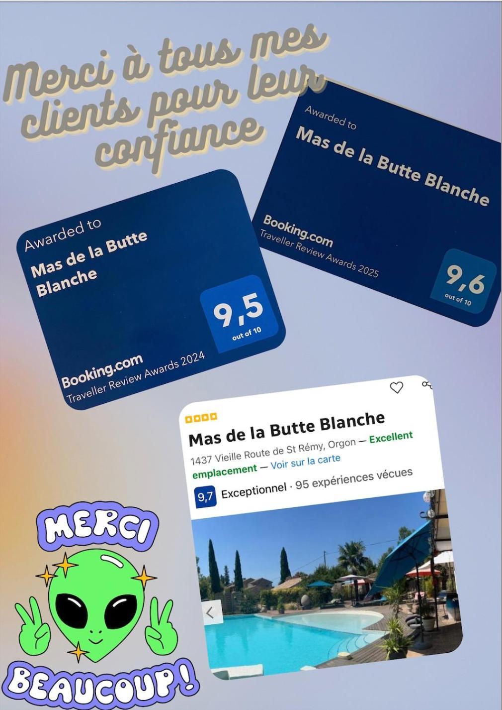 Mas De La Butte Blanche Bed & Breakfast Orgon ภายนอก รูปภาพ